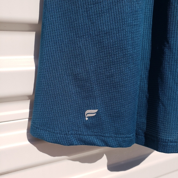 Fabletics teal racerback tank top with drawstring - Picture 6 of 6